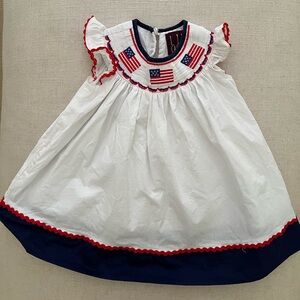 4th of July Smocked Dress